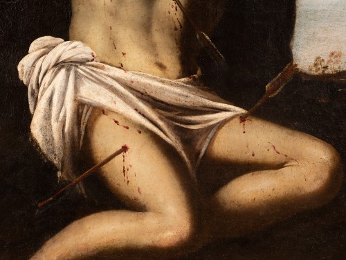 17th century - The martyrdom of Saint Sebastian, Bologna School circa 1600-1620 