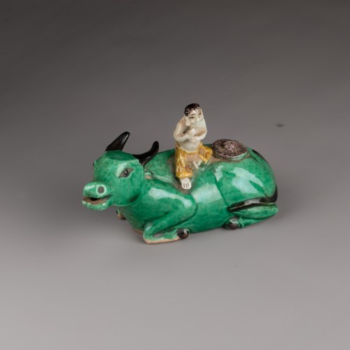 Enfant au buffle, Collection Rothschild, Chine règne de Kangxi  - Arts d