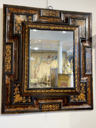 Louis XIV - Miroir en bois indigènes attribué à Thomas Hache, époque Louis XIV