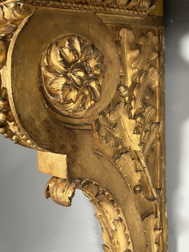 Antiquités - Wall console in gilded oak, Paris circa 1785