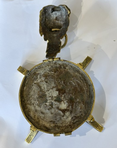 Antiquités - Brûle-parfum en porcelaine de Chine, monté bronze, XVIIIe siècle