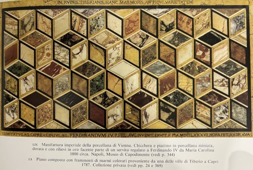 Louis XVI - Plateau en pietra dura, Mattia Valenziani, Naples vers 1780-1790 