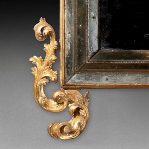 Miroir à triples bordures de glaces, Murano vers 1700  - Louis XIV