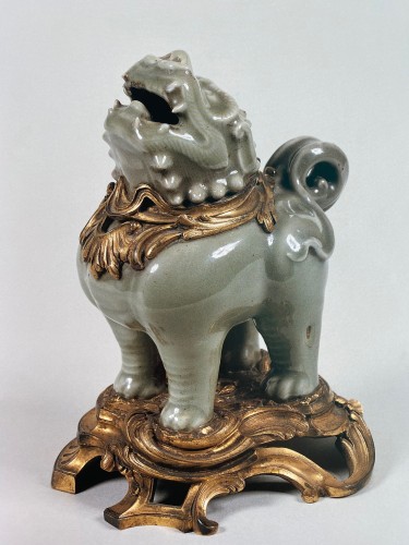 Antiquités - Pair of Quilin celadon incense burner