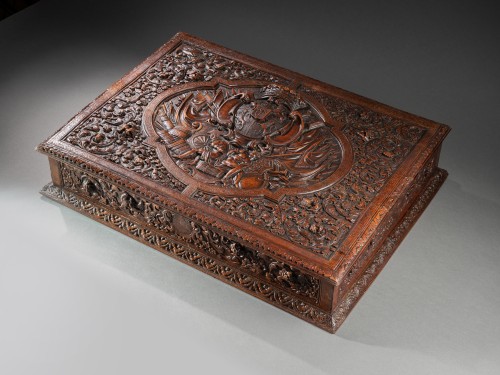 Furniture  - Case with the Salm-Kyrbourg arms, attributed to César Bagard, Nancy, circa 