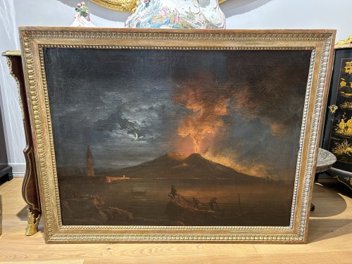 Nocturnal eruption of Vesuvius, attributed to Lacroix de Marseille, c. 1770 - Louis XV