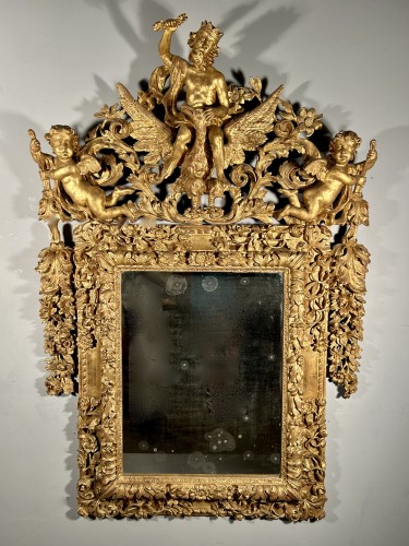 Mirror Jupiter on his eagle, Aix en Provence Louis XIV period - 