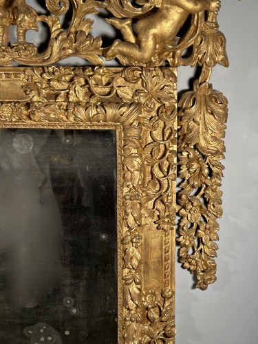Mirror Jupiter on his eagle, Aix en Provence Louis XIV period - Louis XIV
