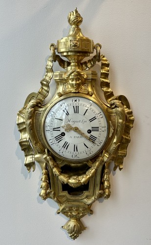 Wall clock in gilded bronze signed Osmond, Paris circa 1775 - 