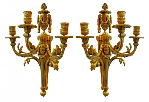 Paire d’appliques aux Bacchus, Paris époque Louis XV vers 1780