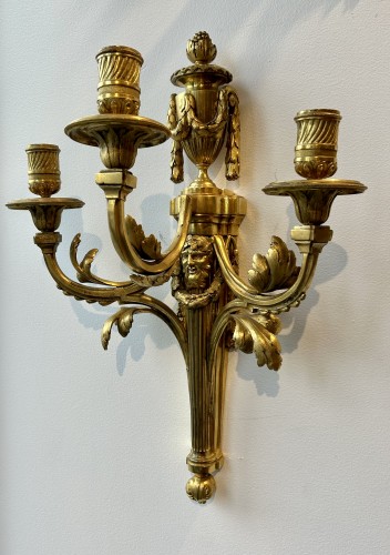 XVIIIe siècle - Paire d’appliques aux Bacchus, Paris époque Louis XV vers 1780