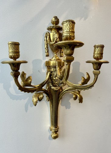 Paire d’appliques aux Bacchus, Paris époque Louis XV vers 1780 - Louis XVI