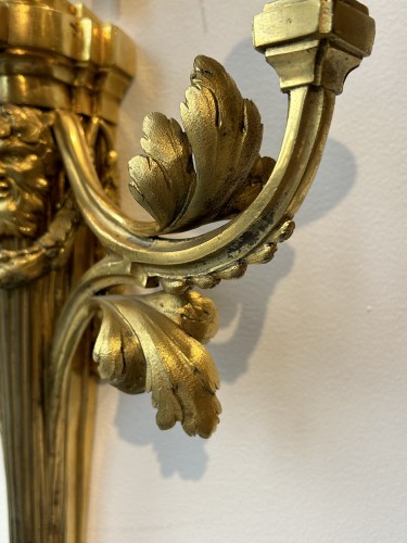 Louis XVI - Paire d’appliques aux Bacchus, Paris époque Louis XV vers 1780