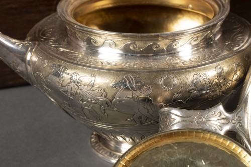 Argenterie et Arts de la table  - Important coffret en argent par Louis Aucoc Ainé, Paris vers 1860