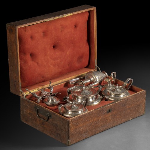 Important silver box by Louis Aucoc Ainé, Paris circa 1860 - 
