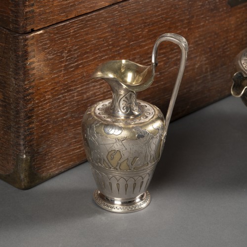 Antiquités - Important silver box by Louis Aucoc Ainé, Paris circa 1860