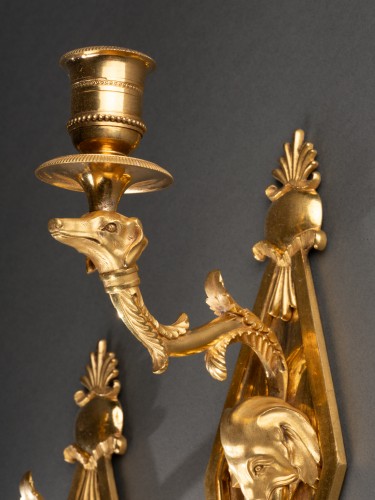 Lighting  - Pair of elephant sconces, Paris around 1800