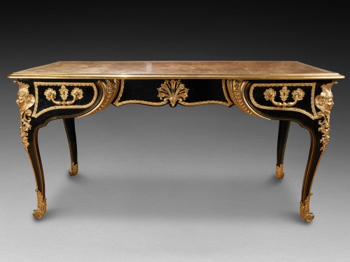 Bureau plat en placage d’ébène, François Lieutaud vers 1720 - Franck Baptiste Paris