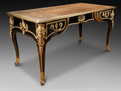 Antiquités - Bureau plat en placage d’ébène, François Lieutaud vers 1720