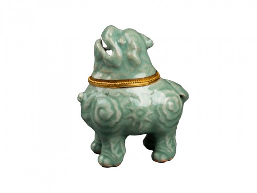 Celadon porcelain perfume burner, China Ming Dynasty