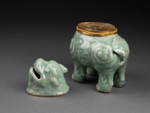 Brûle parfum en porcelaine Céladon, Chine Dynastie Ming - 