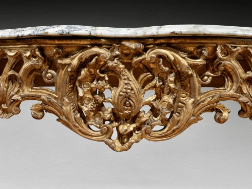 Console with exploded grenade, Rhône Valley around 1750 - Furniture Style Louis XV