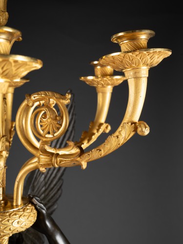 Lighting  - Pair of candelabra signed Chiboust, Paris Empire period
