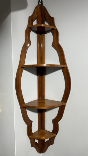 Louis XV - Pair of hanging corners in rosewood, Paris, Louis XV period