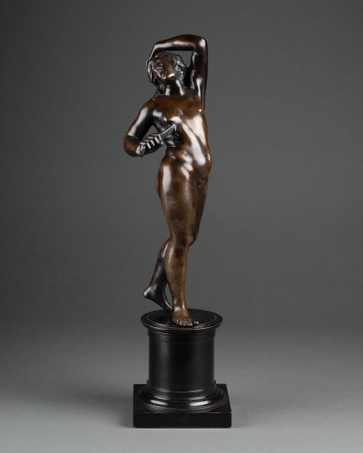 Sculpture Sculpture en Bronze - Le suicide de Lucrèce, bronze, Florence 17e siècle