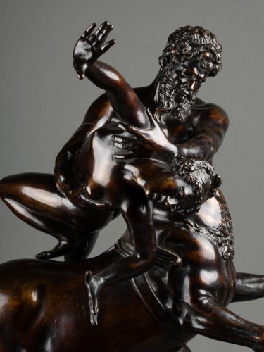 The kidnapping of Dejanira by Nessus, France 18th after Susini  - Sculpture Style Louis XV