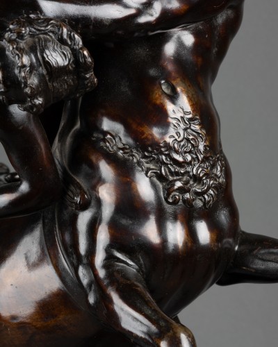 Sculpture Sculpture en Bronze - L’enlèvement de Déjanire par Nessus, France 18e siècle d’après Susini