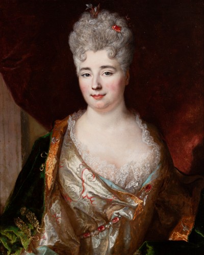 Portrait de Dame signé Nicolas de Largillièrre, Paris vers 1710 - Louis XIV