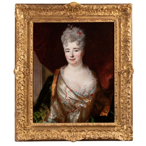 Louis XIV - Portrait of a Lady signed Nicolas de Largillièrre, Paris around 1710