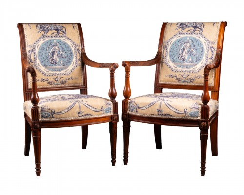 Pair of children's armchairs attributed to G.Jacob circa 1795