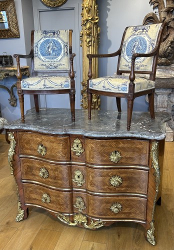 Paire de fauteuils pour enfants attribuée à G.Jacob vers 1795 - Sièges Style Directoire