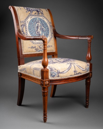 Directoire - Pair of children&#039;s armchairs attributed to G.Jacob circa 1795