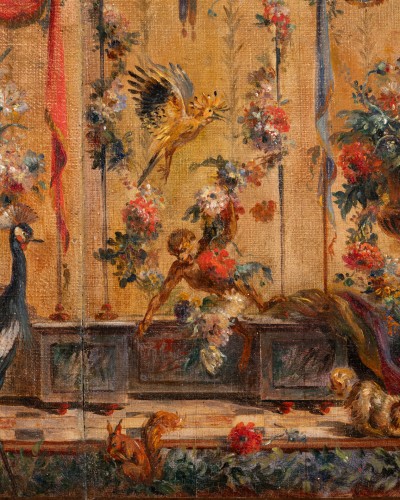 18th century - Preparatory study for a screen, 18th century