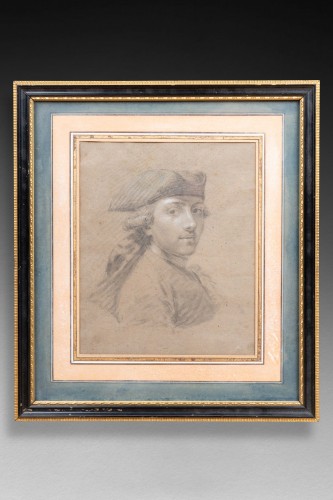 Tableaux et dessins Dessin, Aquarelle & Pastel - Portrait de jeune homme par Watteau de Lille vers 1760