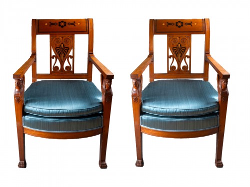 Pair of armchairs by Jacob Frères, Paris circa1800