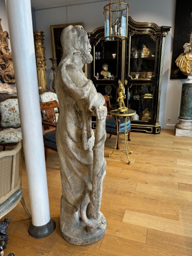 Louis XIV - Hercules at rest, Carrara marble, Provence 18th century