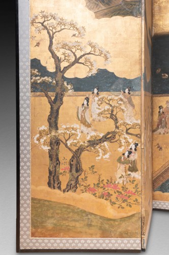 Asian Works of Art  - Dong Fang Shuo&#039;s Visit to the Queen Mother of the West, 17th century