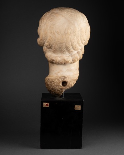 Caracalla enfant, tête en marbre - Italie époque Renaissance - Renaissance