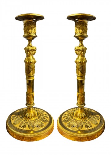 Paire de flambeaux attribuable à Claude Galle, Paris vers 1807
