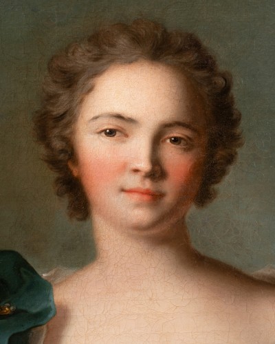 Portrait de la marquise de Pleumartin par JM Nattier, Paris 1742 - Tableaux et dessins Style Louis XV