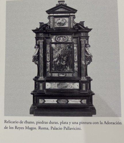 Louis XIV - Miroir en ébène et pierres dures, Florence 17e siècle