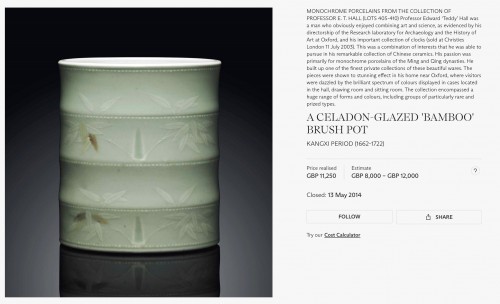 Paire de vases en porcelaine céladon, Chine 18e siècle - Louis XV