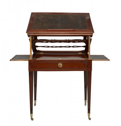 Louis XVI Mahogany Architect's Table by P. Pioniez, Paris