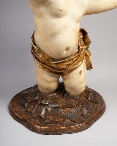 Antiquités - Pair of consoles with putti, Rome circa 1750
