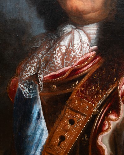 Paintings & Drawings  - Portrait of Louis XIV, workshop of H. Rigaud circa 1694