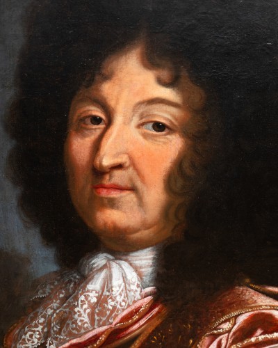 17th century - Portrait of Louis XIV, workshop of H. Rigaud circa 1694